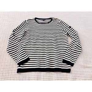Armor Lux Gold Button Stripe Sweater